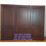 TD163 ประตูไม้สัก บานเดี่ยว 2 ลูกฟัก ขนาด 80X200ซม.