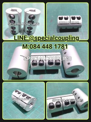 จำหน่ายประกับเพลา Aluminum size od25mm L 40mm bore 10x10mm