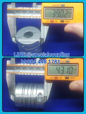 จำหน่ายHERICAL ALU COUPLING OD39MM L43mm รูเพลา15×15 มิล รอสินค้า11วัน สอบถามได้จ้า