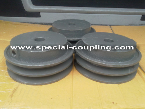 Pulley 5 นิ้ว 2 ร่อง A ดุม 4 นิ้ว