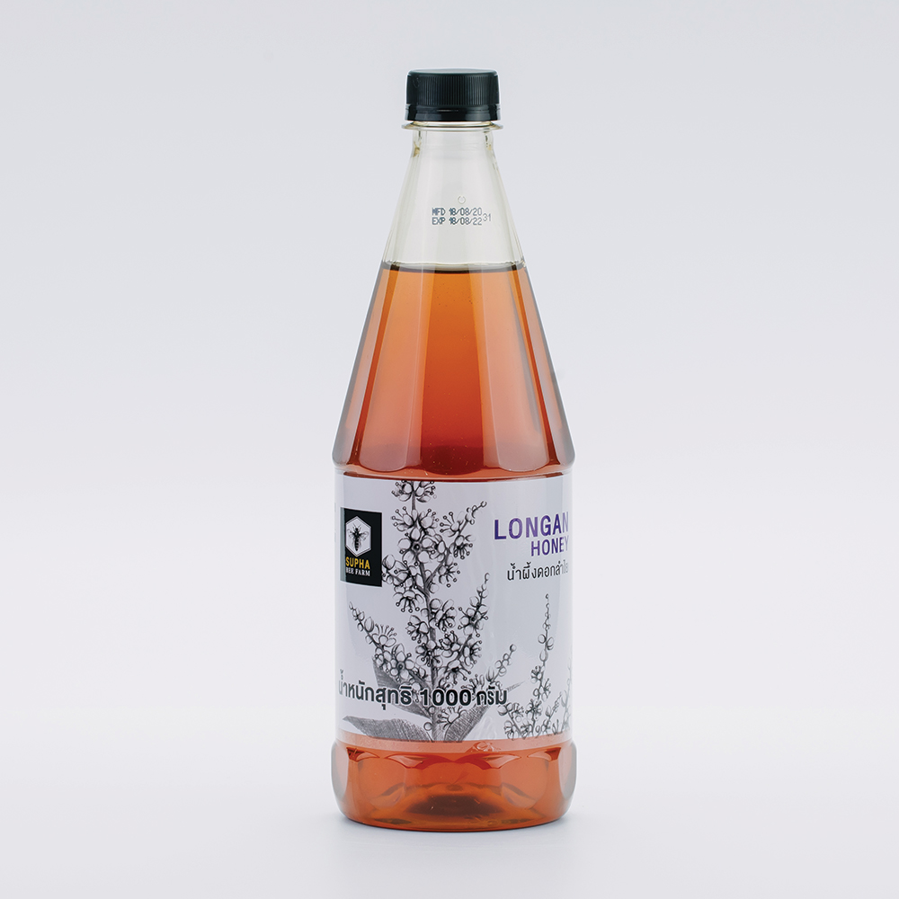 น้ำผึ้งดอกลำไย 1000 กรัม ยกโหล (Longan Honey 1000g 12 pcs)