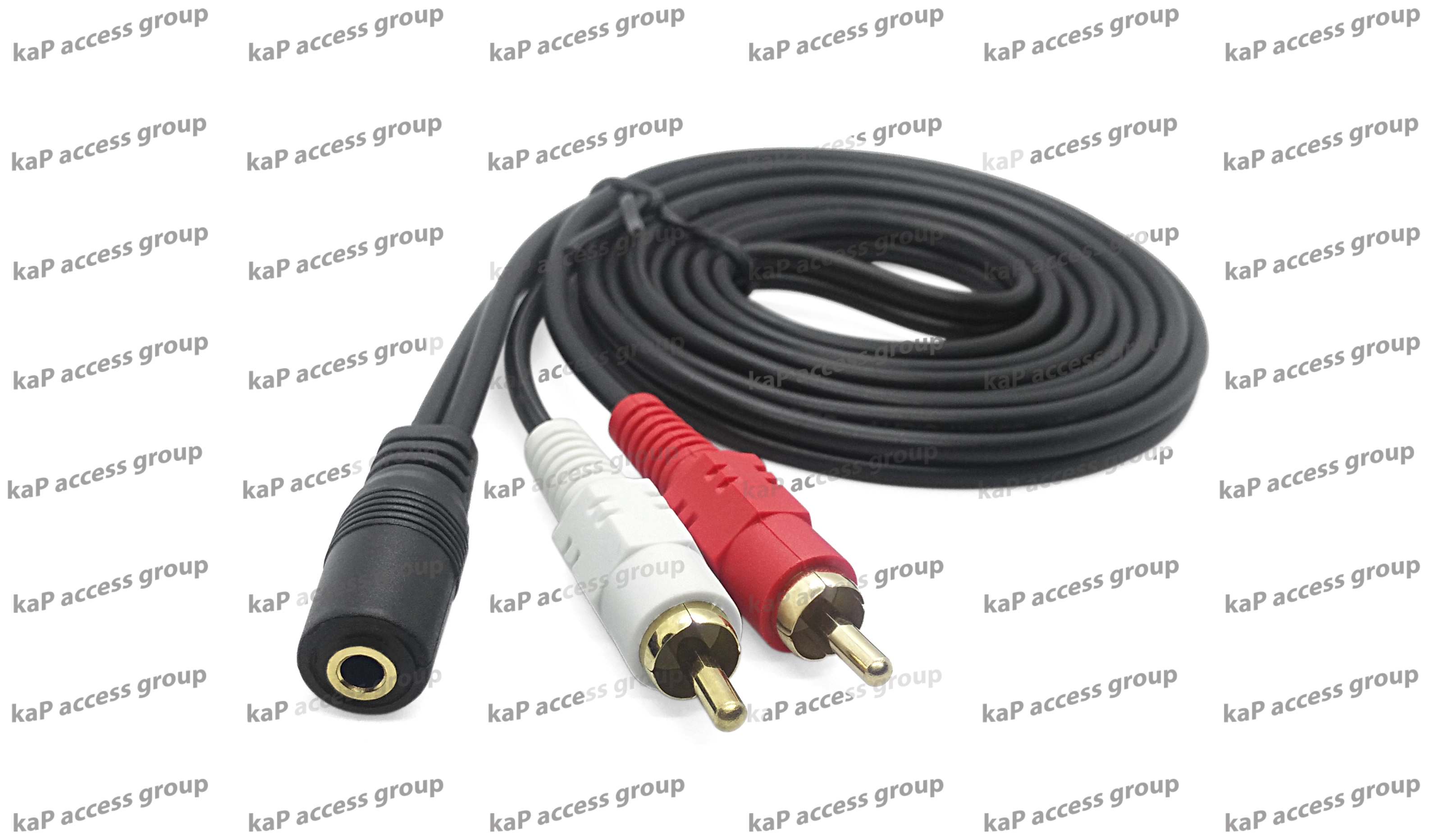 สายออดิโอ Stereo 3.5mm (Female) to RCA (M) ความยาว 1.8M