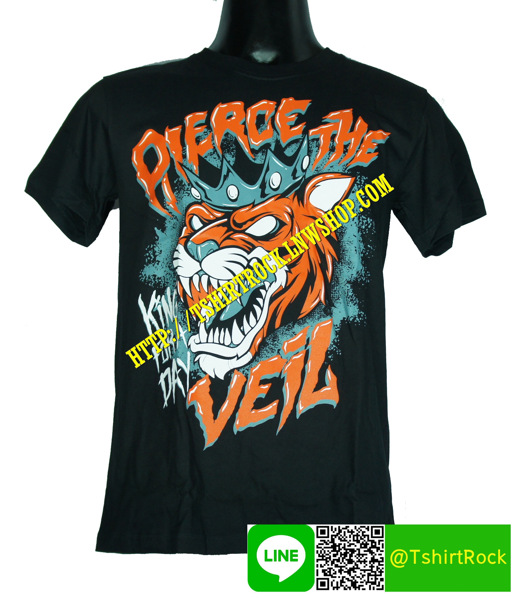 PIERCE THE VEIL เสื้อยืดวงร็อค เมทัล ดนตรี เสื้อวงเพี๊ยชเดอะเวล PTV1361