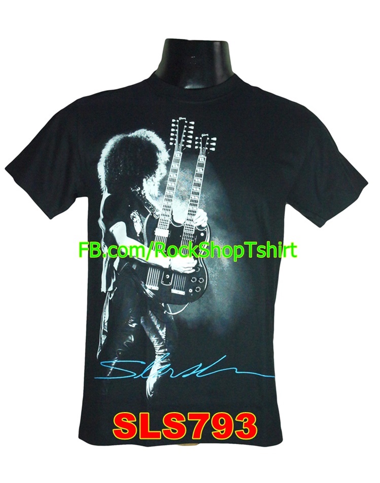 SLASH เสื้อยืดวงร็อค เมทัล ดนตรี เสื้อวงสแลช SLS793
