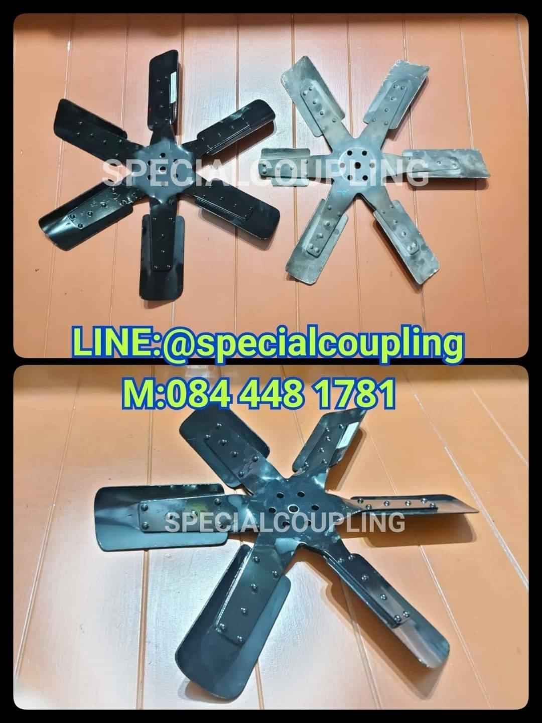 รับทำใบพัดลมเหล็ก มีเนียม สแตนเลส พร้อมบาลานส์ ขนาด od 638mm 6แฉก รอสินค้า10 วัน สอบถามได้คะ