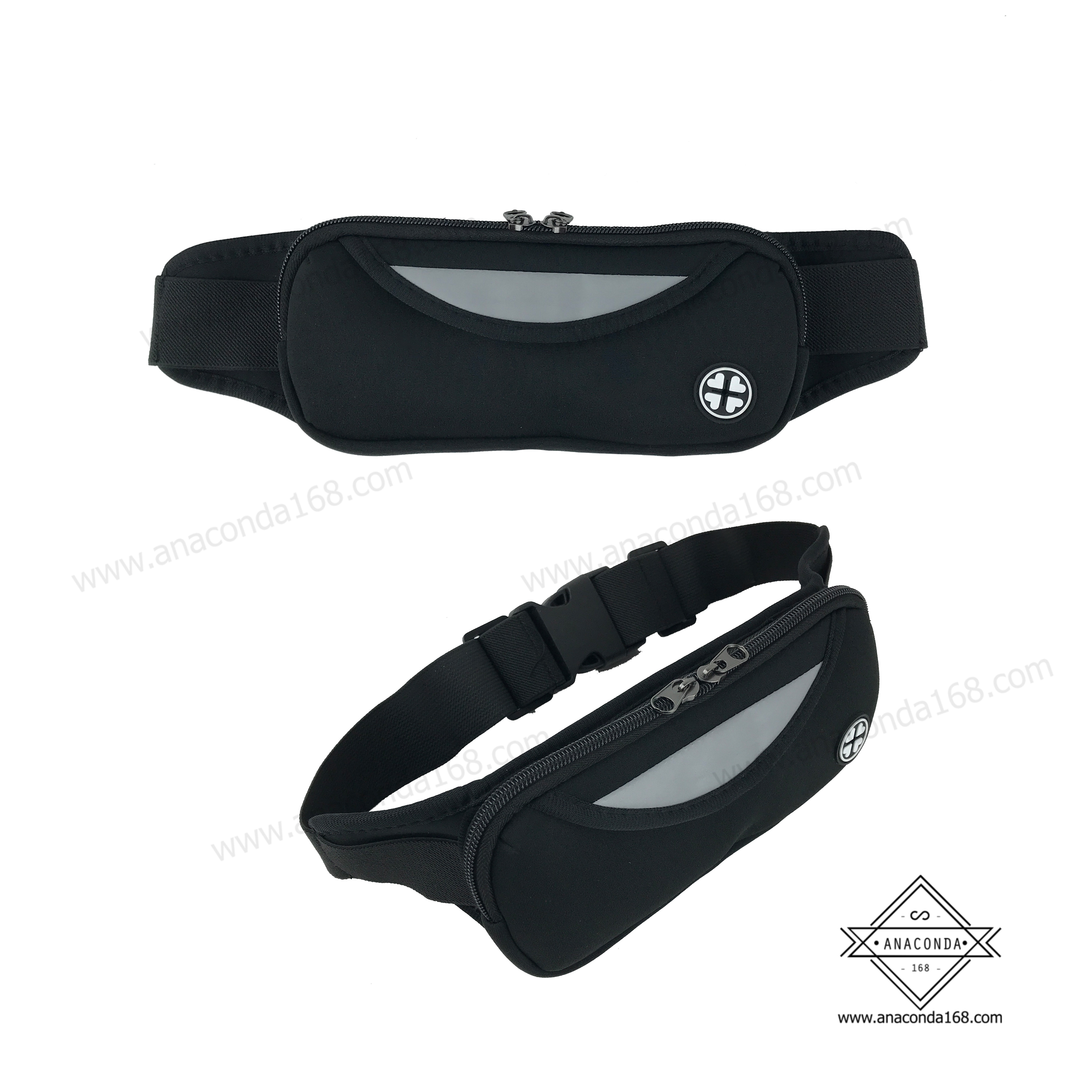 กระเป๋าคาดเอวสปอร์ต 1 ซิป แบบลาย