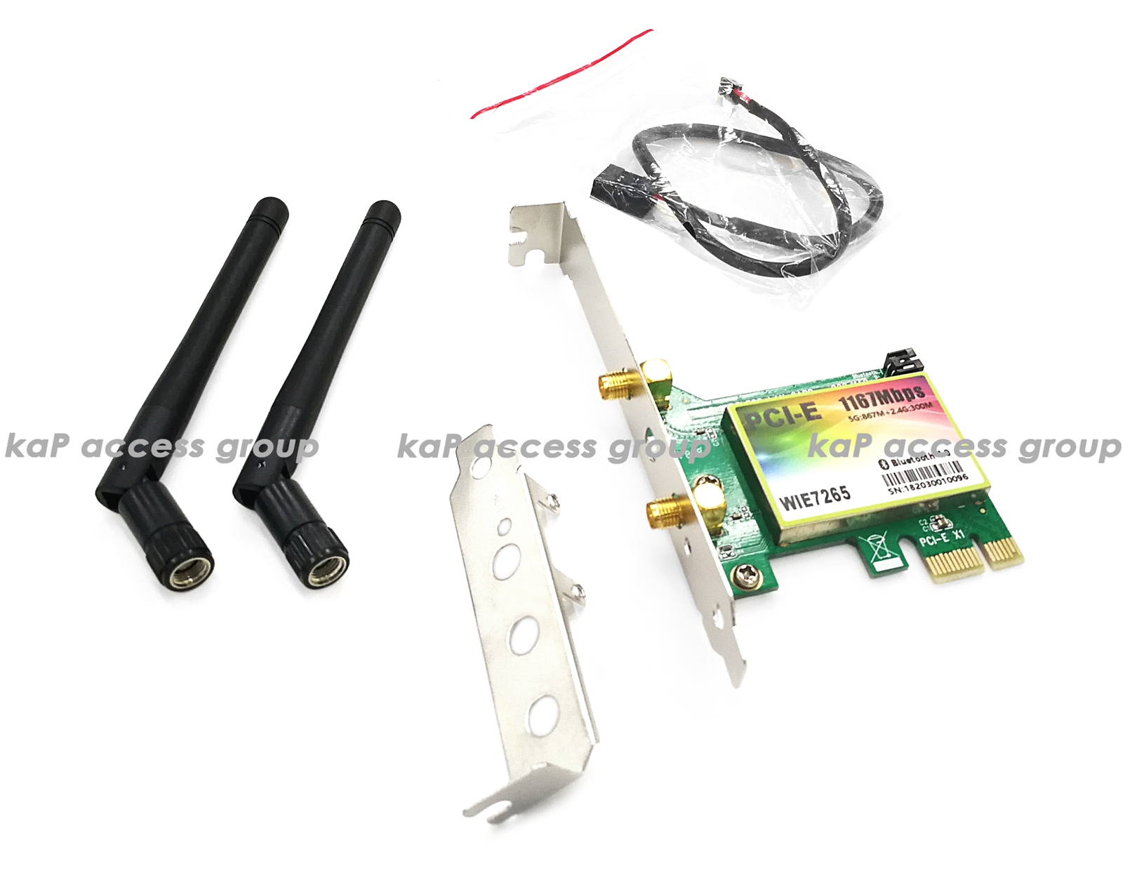 Wireless 1200Mbps Desktop PCI-E WiFi Card for Intel 7265ac + Bluetooth 4.0