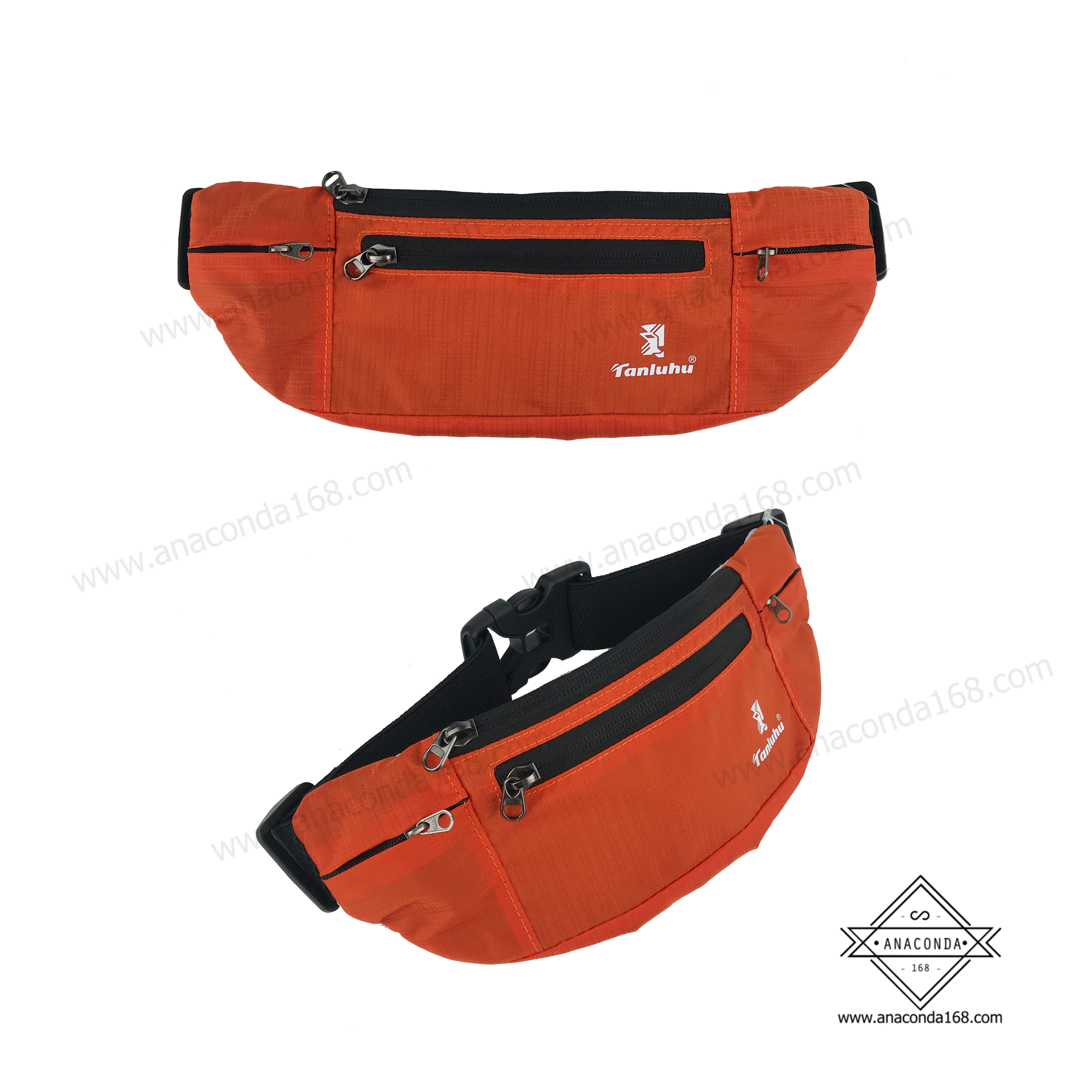 คาดเอวสปอร์ต2ช่องซิปพร้อมช่องใส่ขวดน้ำ (Sport Bag Tanluhu)