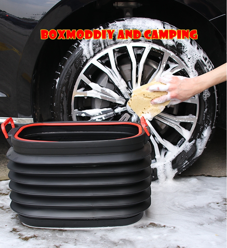 กล่องเก็บของอเนกประสงค์ กล่องยืดได้หดได้ กล่องเก็บของท้ายรถ กล่องแคมป์ปิ้ง ถังยืดหด กล่องเก็บของยืดหด หูหิ้วล็อกฝาได้ ขนาดใหญ่ ความจุ 40 L ประหยัดเนื้อที่ ทนทานต่อการใช้งาน