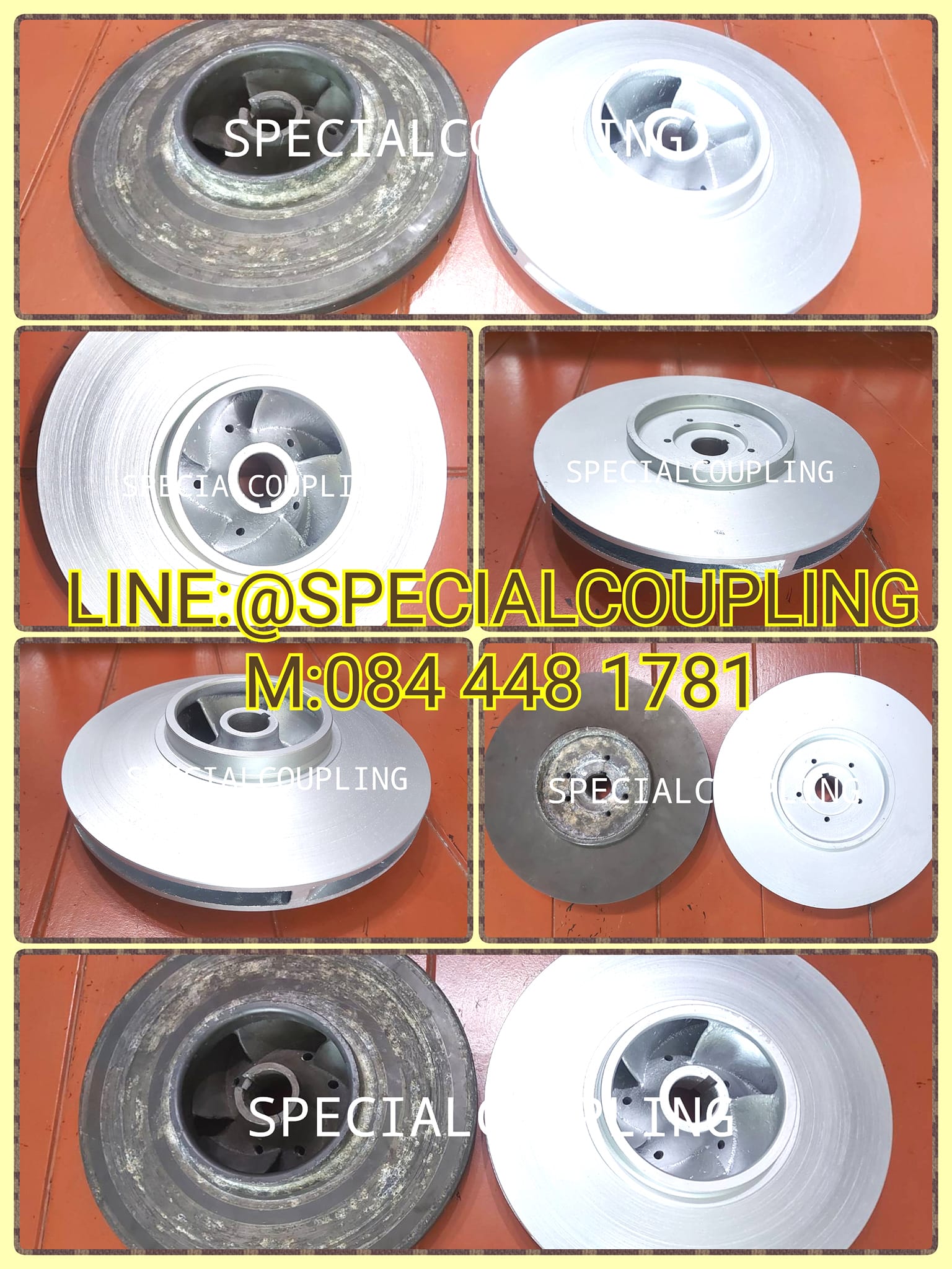 รับผลิตใบพัดปั้มน้ำอลูมิเนียม ตามตัวอย่าง ขนาด od12" รอสินค้า20 วัน สอบถามได้คะ