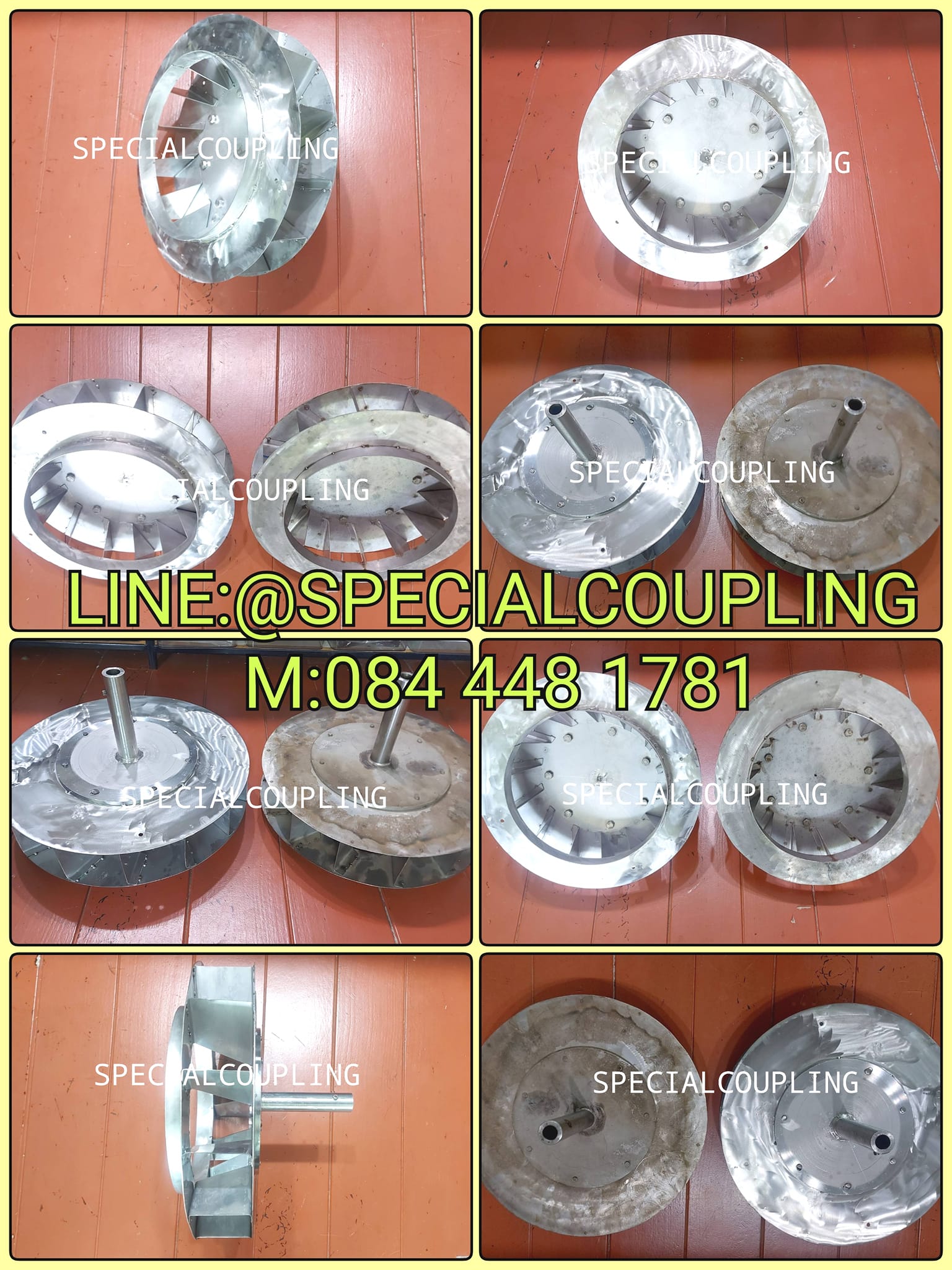 รับผลิตใบพัดลมเทอร์โบ sus304ตามตัวอย่าง พร้อมบาลานส์คะ ขนาด od 16" H3" มีเพลาด้านหลัง รอสินค้า10 วัน สอบถามได้คะ