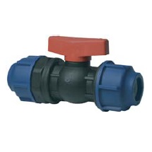 ข้อต่อบอลวาล์ว (ฺBall Valve Compression) HDPE แบบสวมอัด