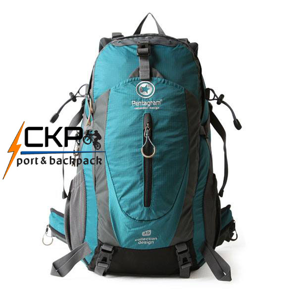 กระเป๋าเปฺ้ Backpack ยี่ห้อ Pentagram ฟ้าน้ำทะเล