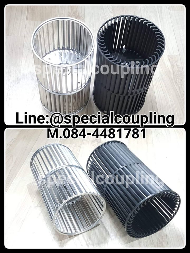 จำหน่ายใบพัดกรงกระรอกมีเนียม และพลาสติก พร้อมส่ง ขนาดod5"1/2" L8"L9" L6" รูเพลา12.7 มิลคะ