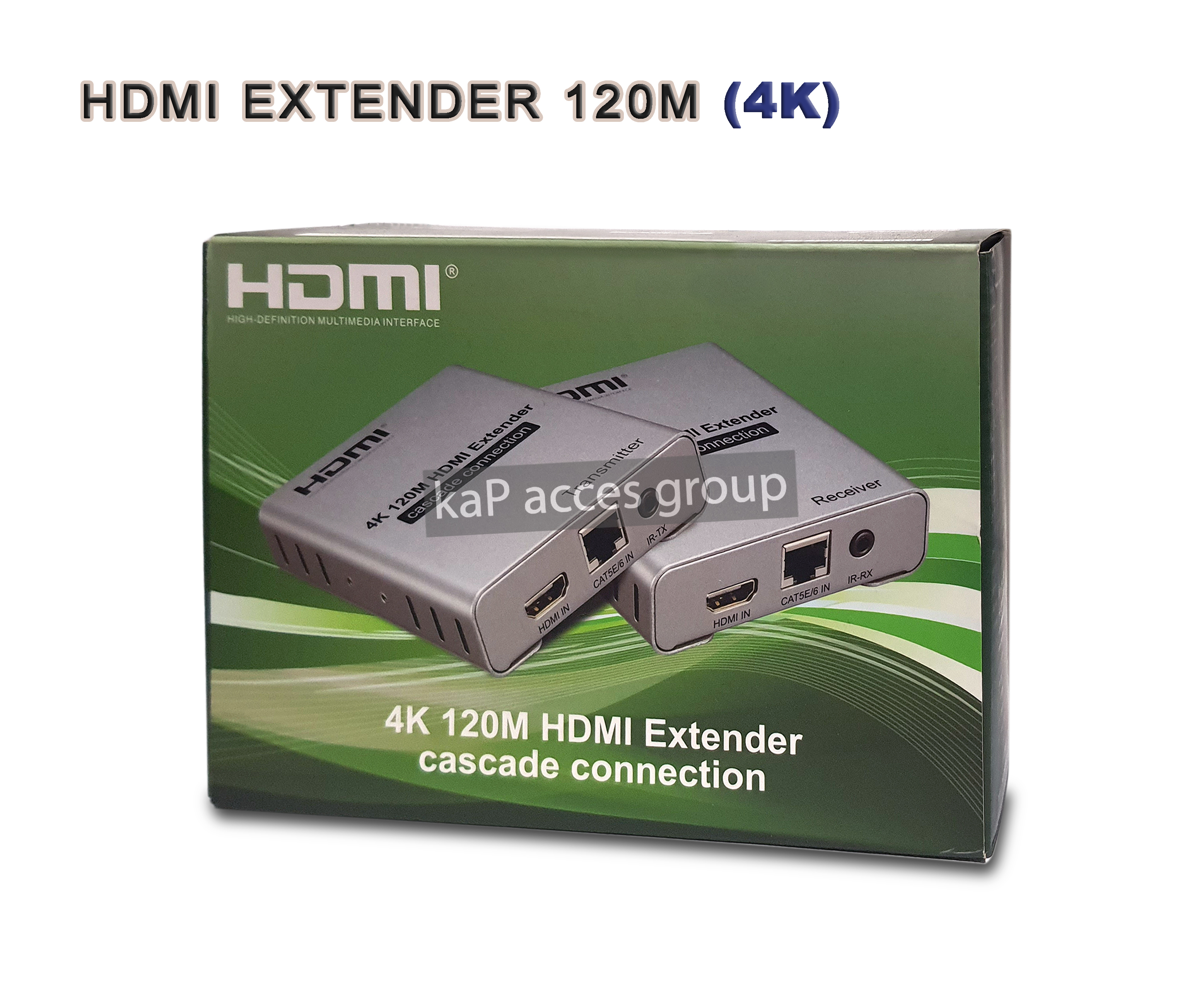 4K HDMI EXTENDER 120M Kit Audio Video Extension Converter Over RJ45 Ethernet
