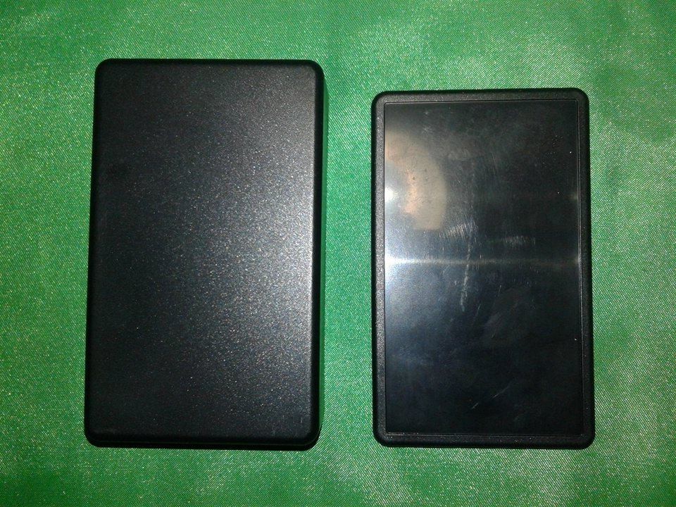 กล่องDIY วัสดุABS สีดำด้าน ขนาด 26x66x108 มม.