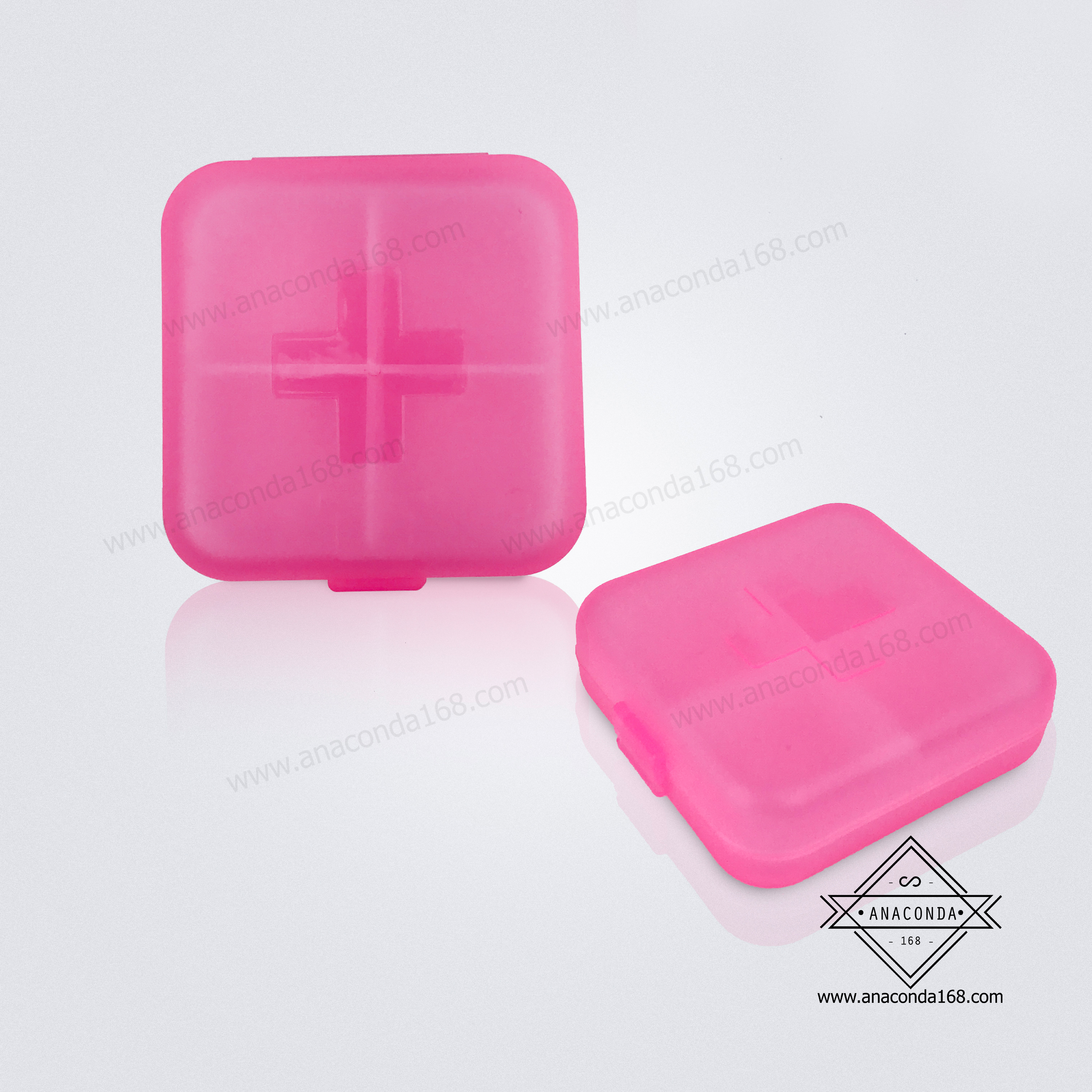 ตลับใส่ยาพกพา กล่องใส่ยา 4 ช่อง