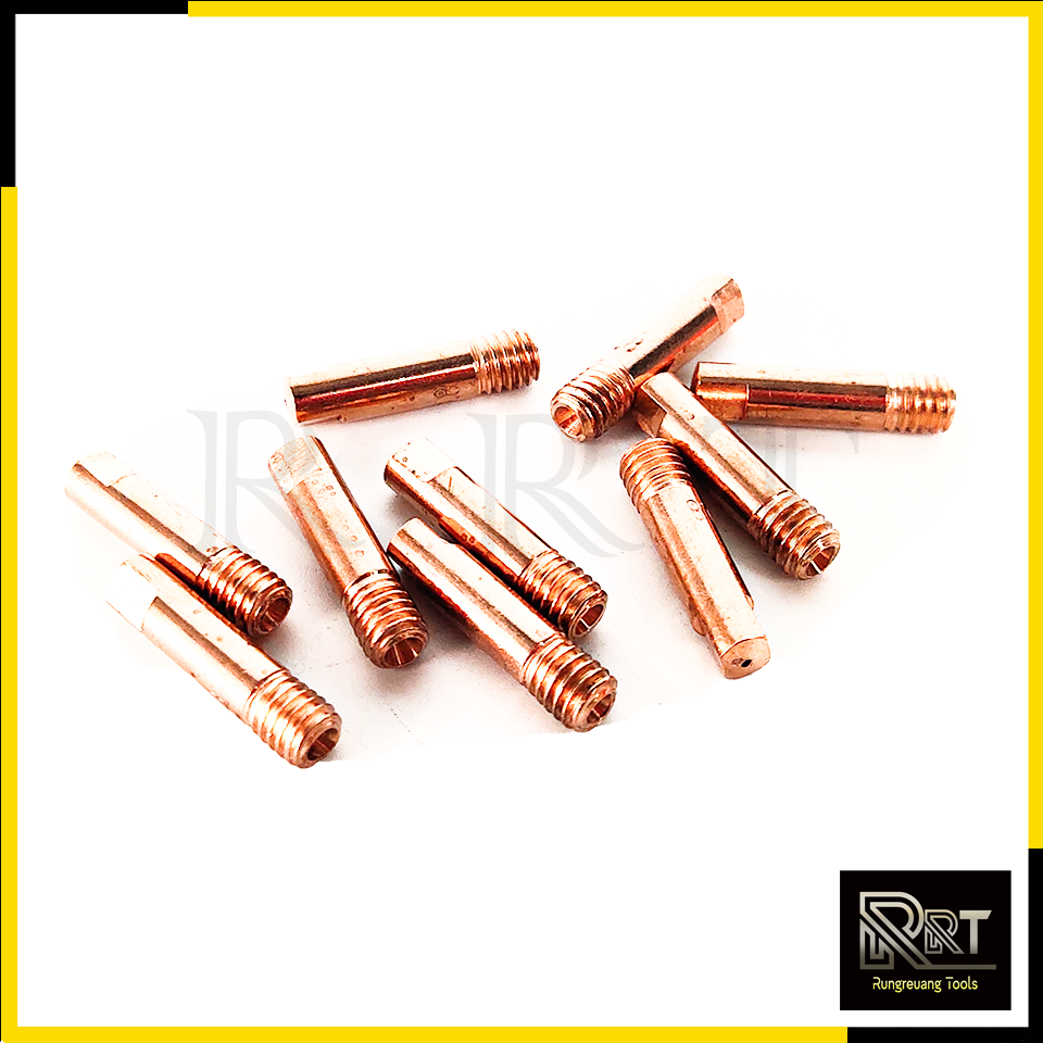 CONTACT TIP อุปกรณ์เครื่องเชื่อม MIG ขนาด0.8 (1ชุด10หัว)