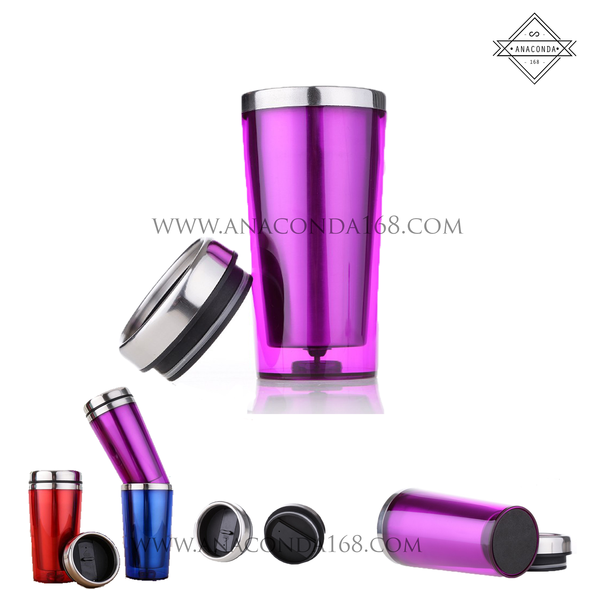 แก้วเก็บอุณหภูมิ 2 ชั้น แก้วเก็บร้อน-เย็น 420 ml.