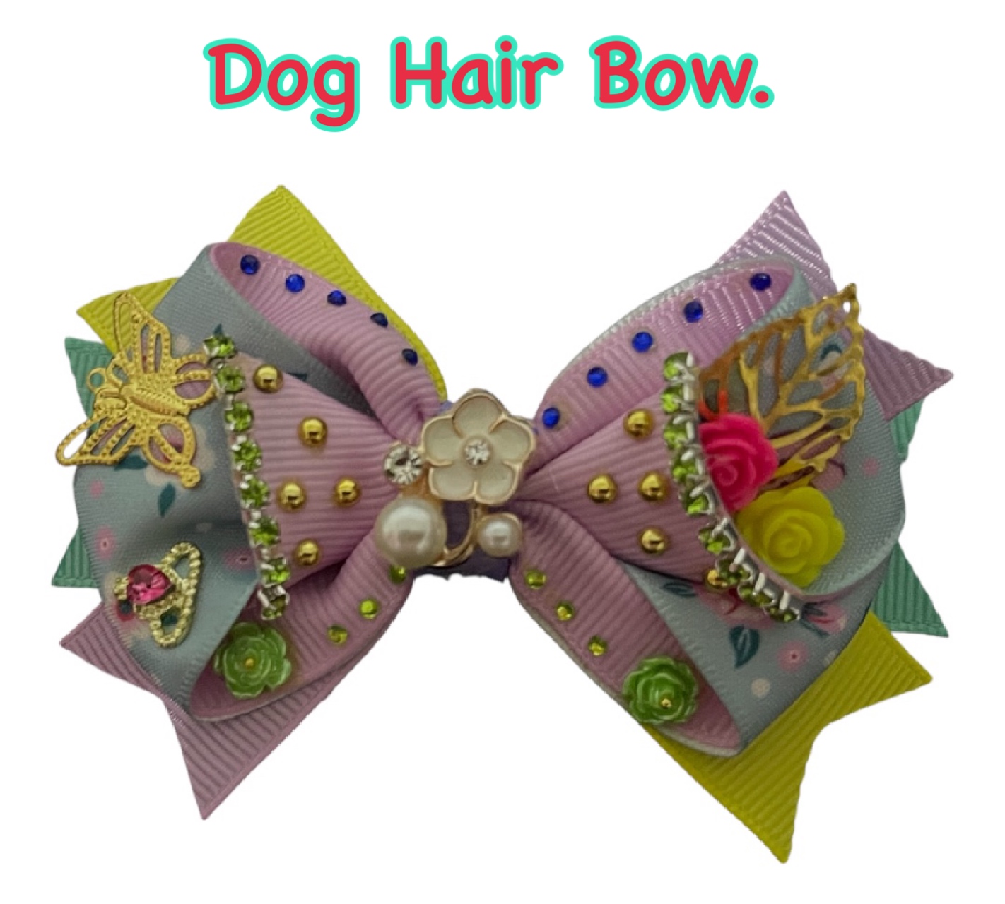 Dog hair bow.