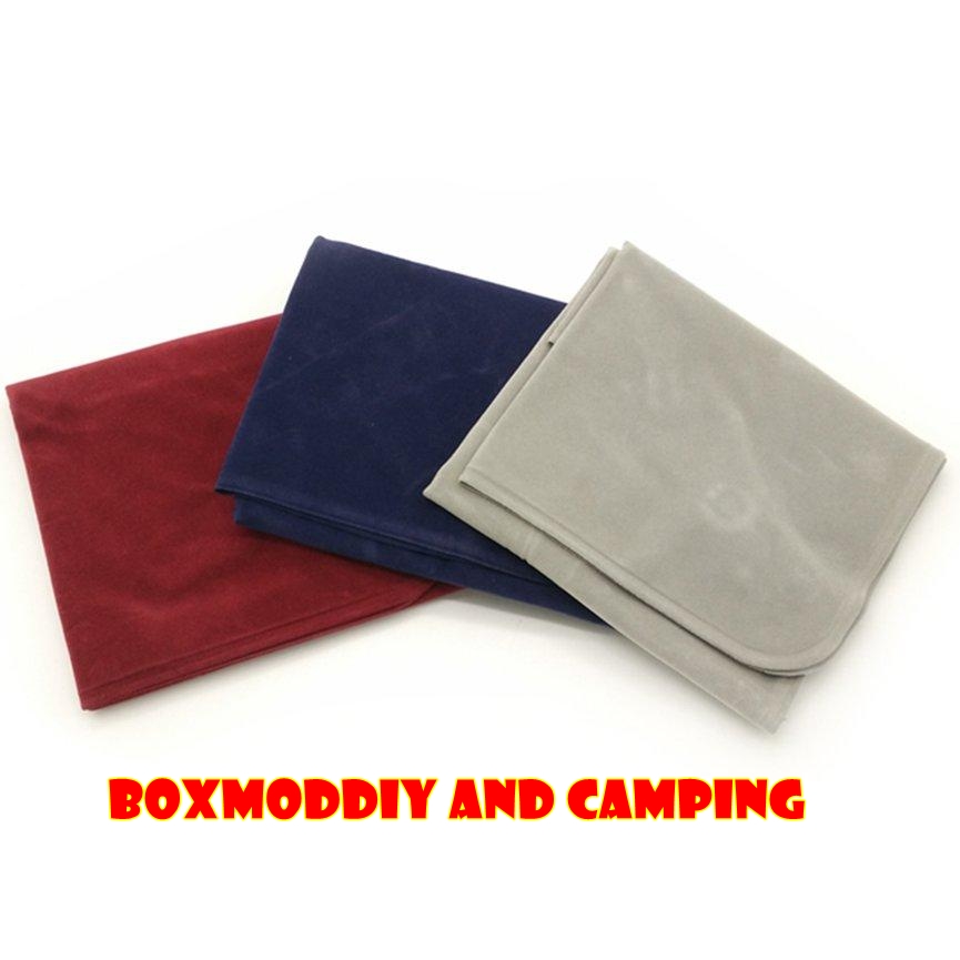 หมอนเป่าลม สีเทา พับได้แบบพกพา สำหรับใช้กลางแจ้ง หมอนเป่าลม ผิวกำมะหยี่ Double Sided Flocking