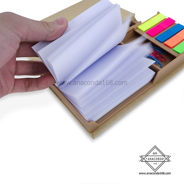 ชุดกระดาษโน๊ต-โพสต์อิท พร้อมกล่องกระดาษคราฟท์