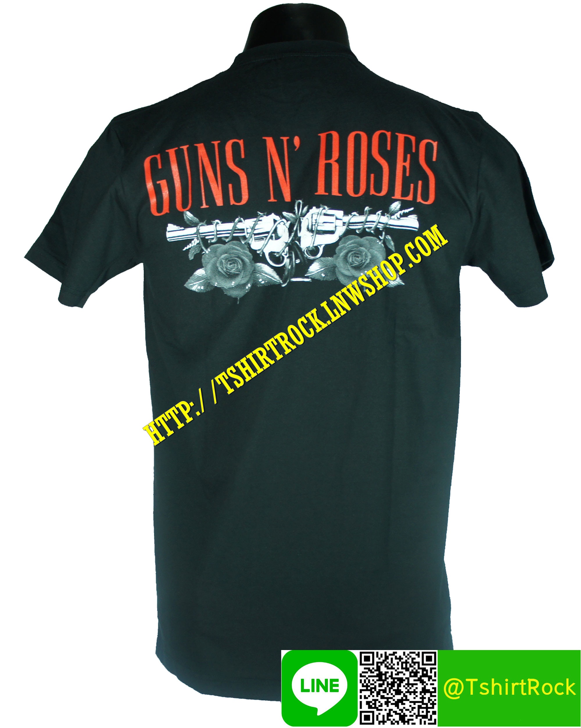 GUNS N' ROSES เสื้อยืดวงร็อค เมทัล ดนตรี เสื้อวงกันส์แอนด์โรสเซส GUN1391