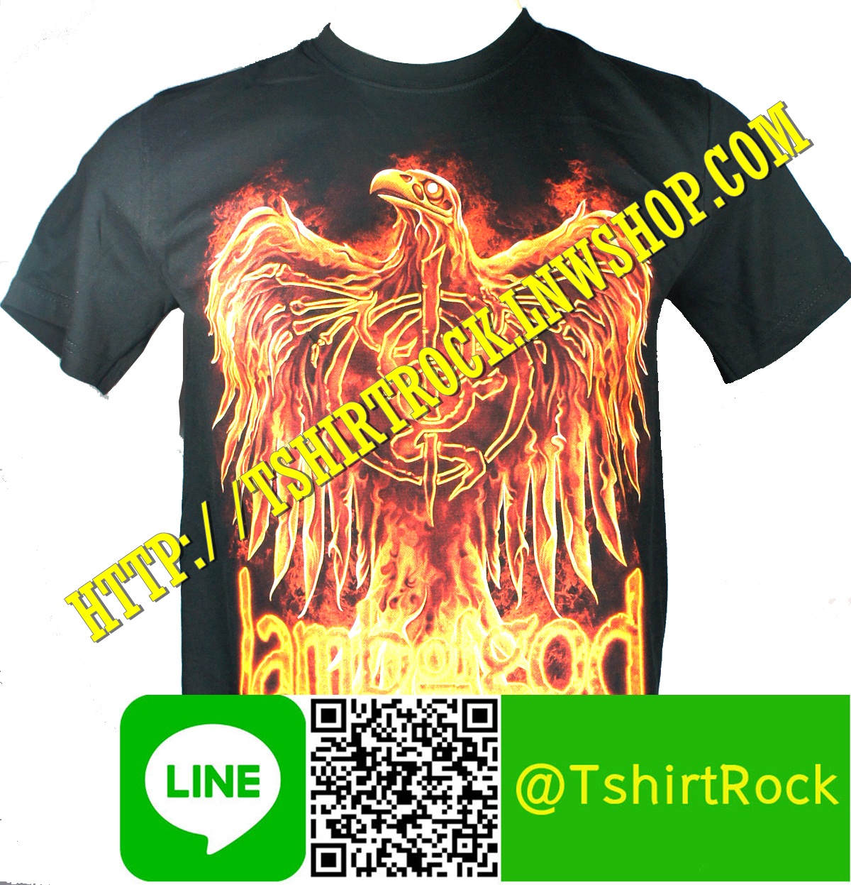 LAMB OF GOD เสื้อยืดวงร็อค เมทัล ดนตรี เสื้อวง LOG1155