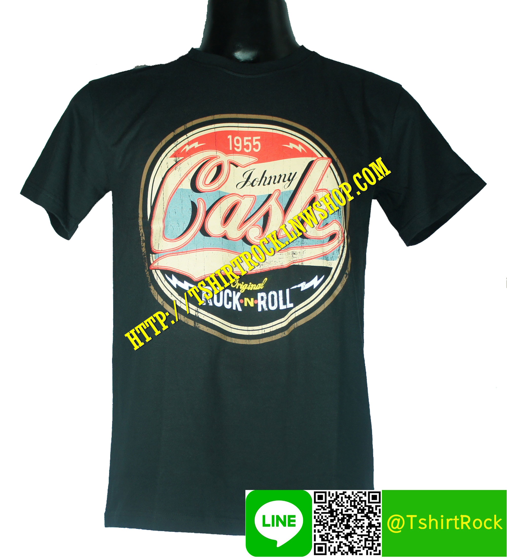 JOHNNY CASH เสื้อยืดวงร็อค เมทัล ดนตรี เสื้อวง JNC1434