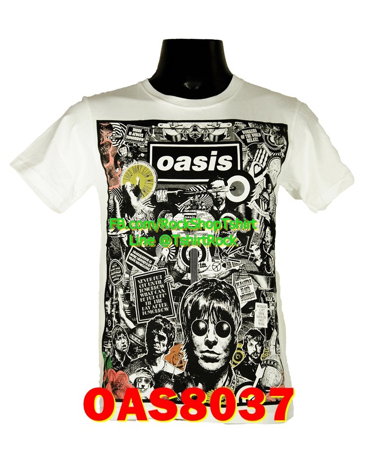 เสื้อวินเทจ OASIS เสื้อยืดวงร็อค เสื้อร็อค เมทัล โอเอซิส OAS8037
