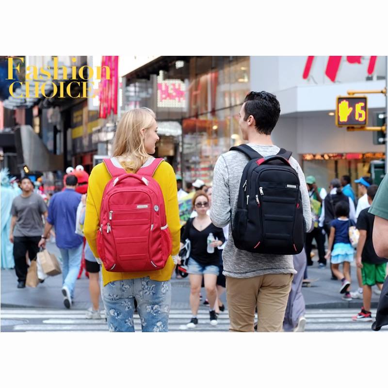 กระเป๋าเป้สะพายหลังกันน้ำซึม สีแดง