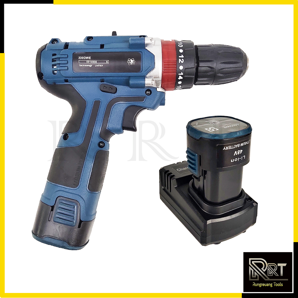 BONCHI สว่านไร้สาย 48v 3 ระบบ เจาะกระแทกได้