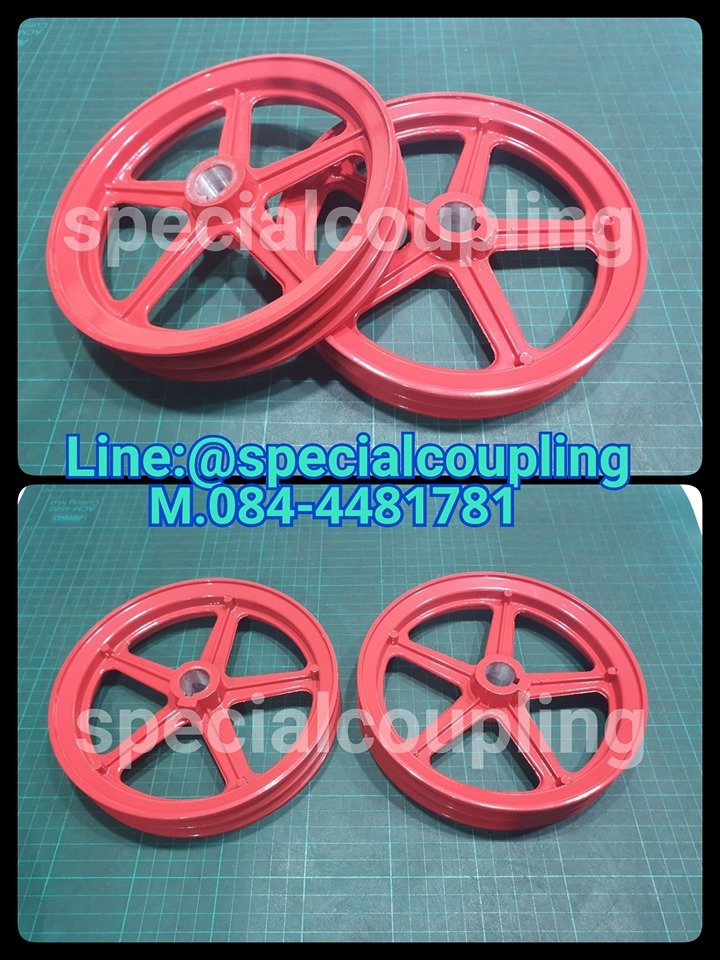 จำหน่ายpulley Aluminum ขนาด7นิ้ว 2 ร่อง A รูเพลา 20 มิล พร้อมส่งคะ