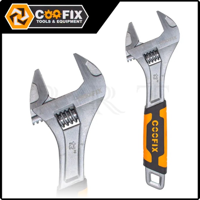 COOFIX ประแจเลื่อน 12 นิ้ว รุ่น CFH-B01003-12 ด้ามประแจออกแบบในรูปแบบสามารถจับได้ถนัดมือ