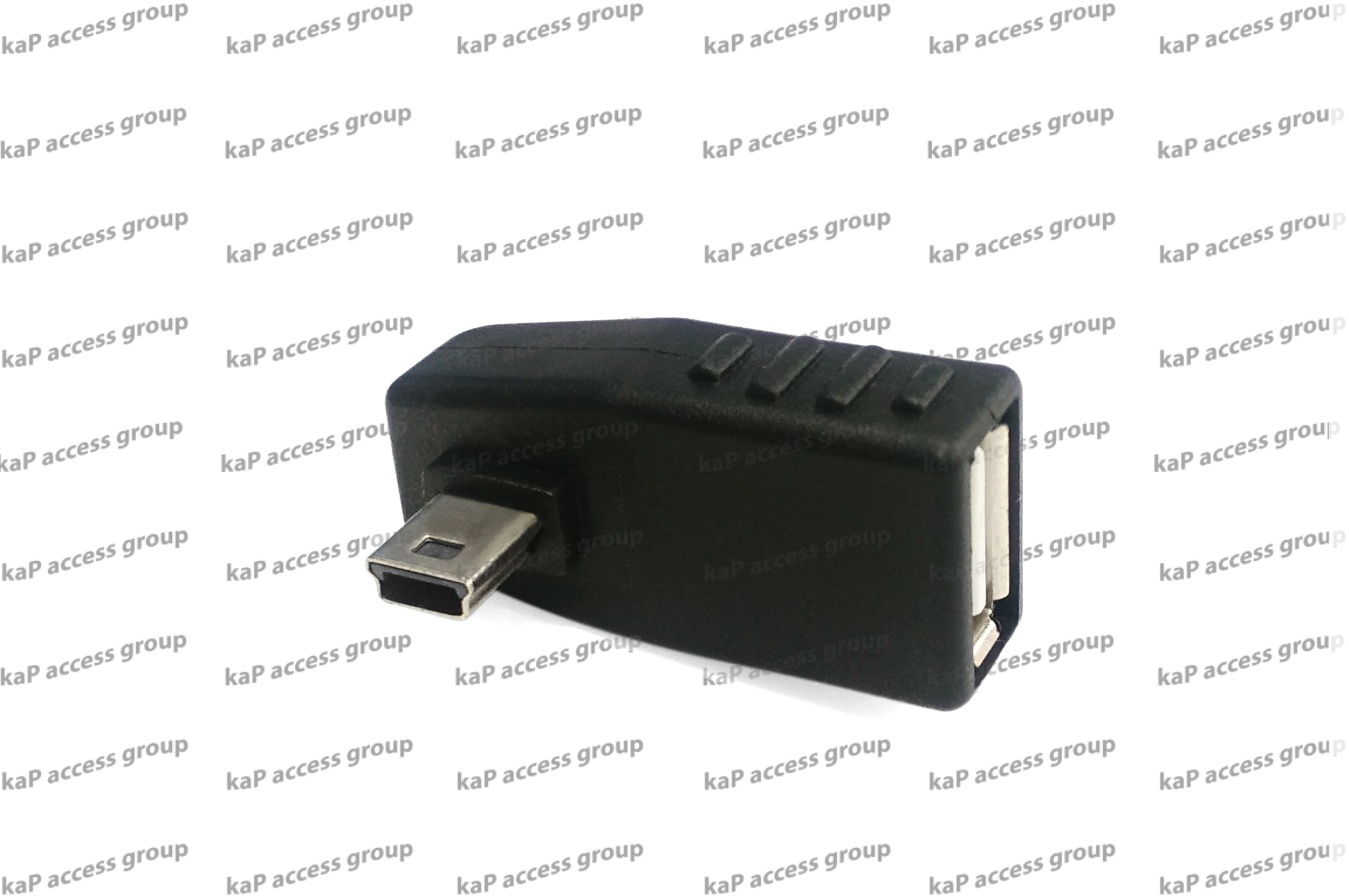 Adapter Mini USB 5 Pin to USB (Female) OTG 90องศา