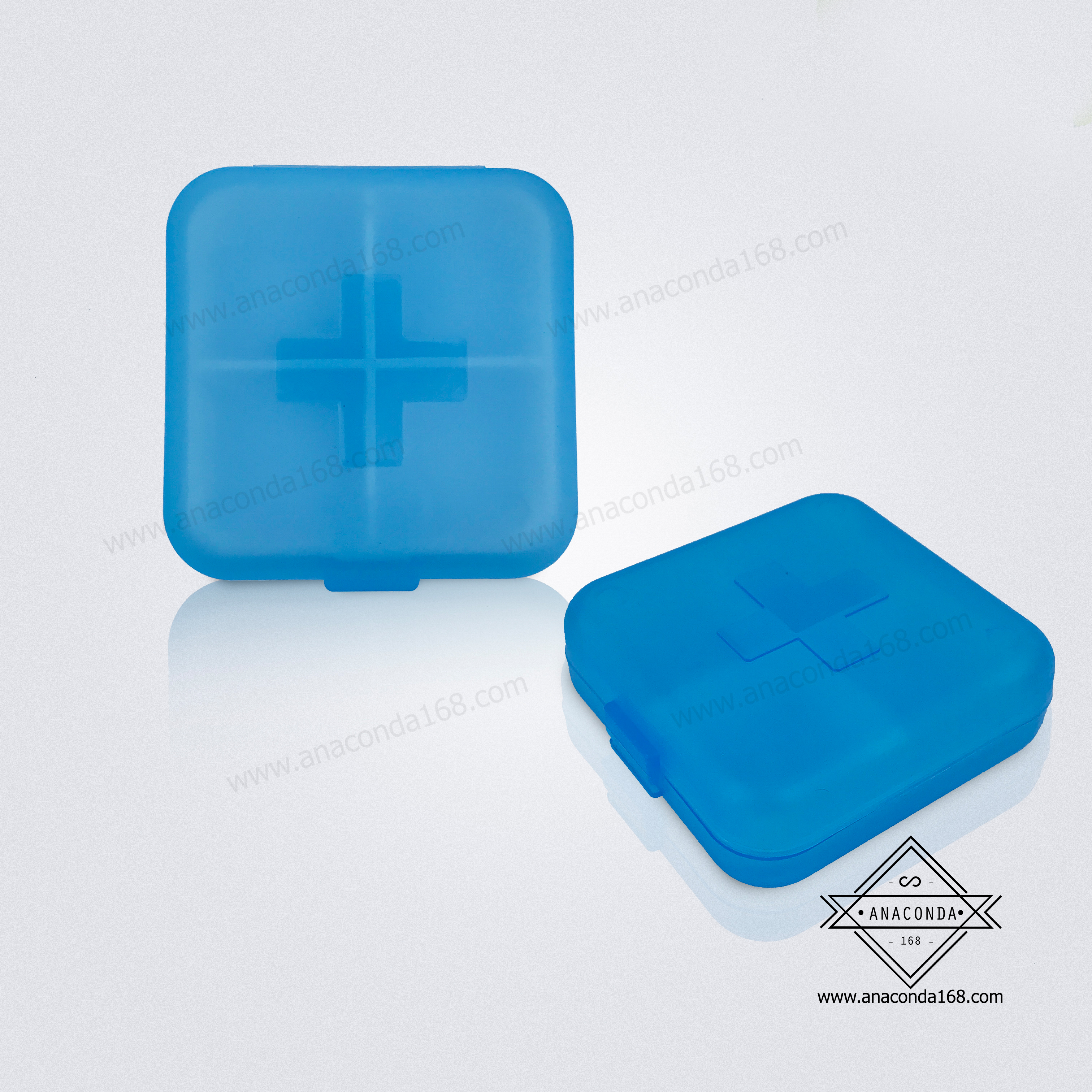 ตลับใส่ยาพกพา กล่องใส่ยา 4 ช่อง