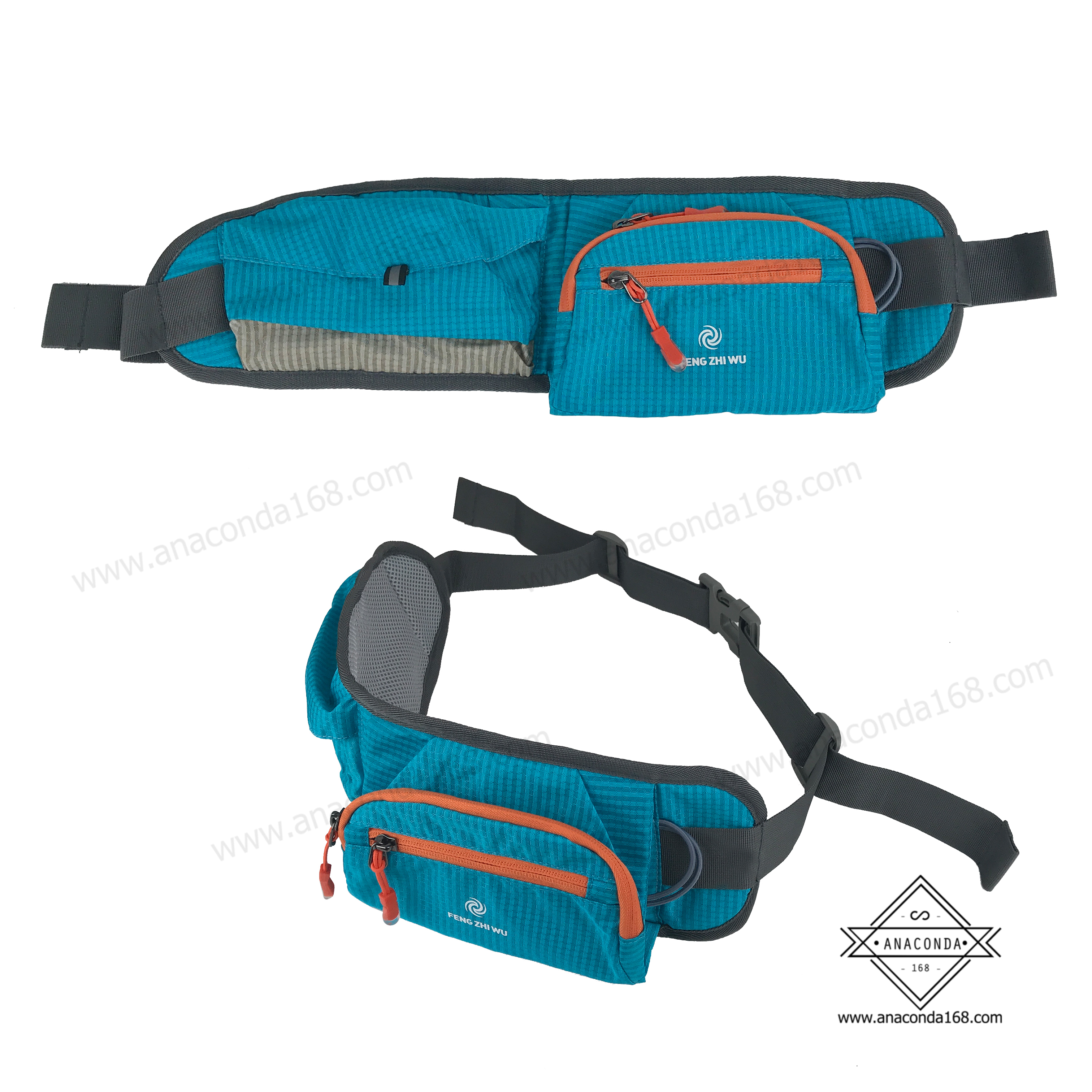 กระเป๋าคาดเอว2ช่อง ใส่กระบอกน้ำได้