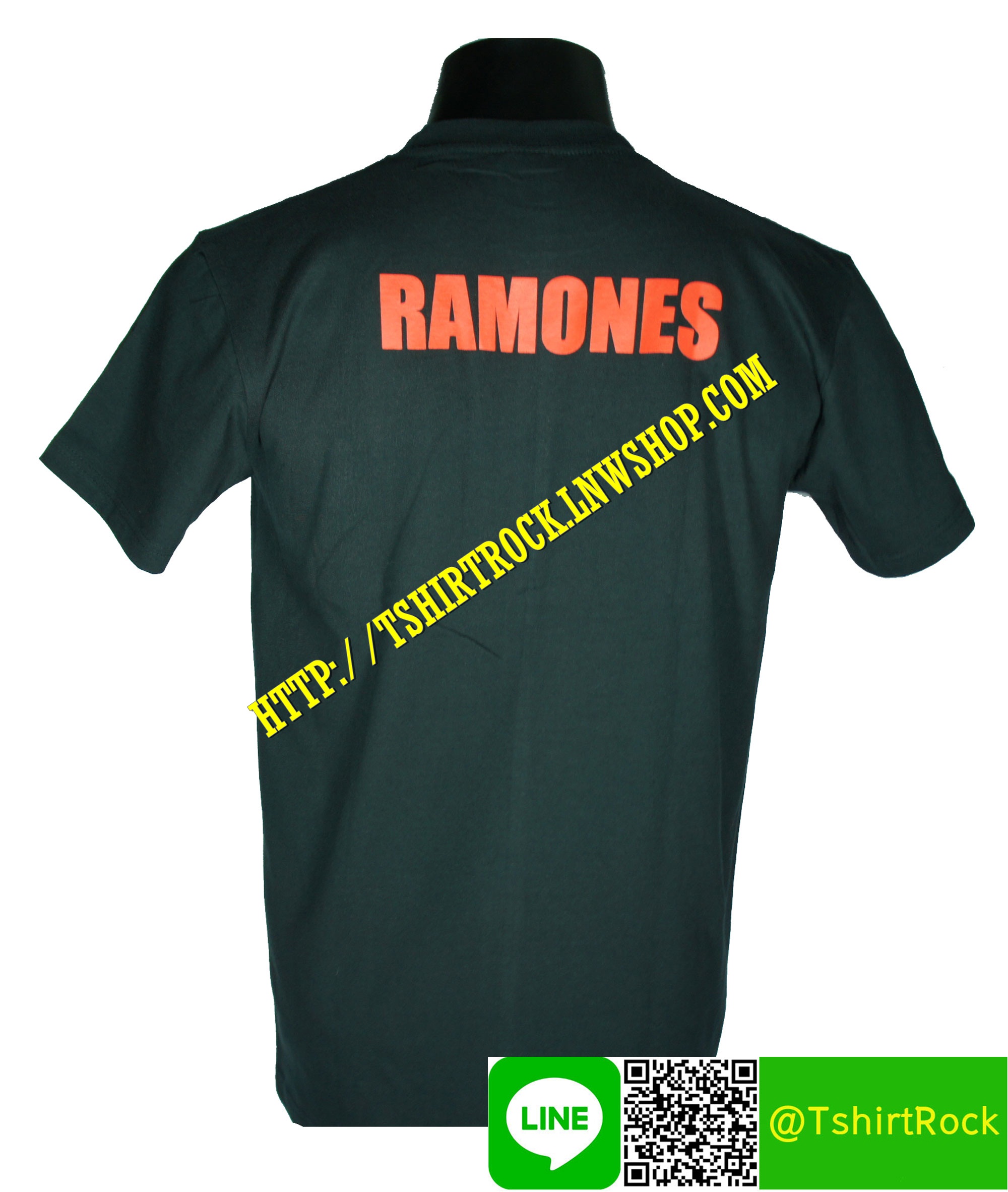RAMONES เสื้อยืดวงร็อค เมทัล ดนตรี เสื้อวงราโมนส์ RMN948