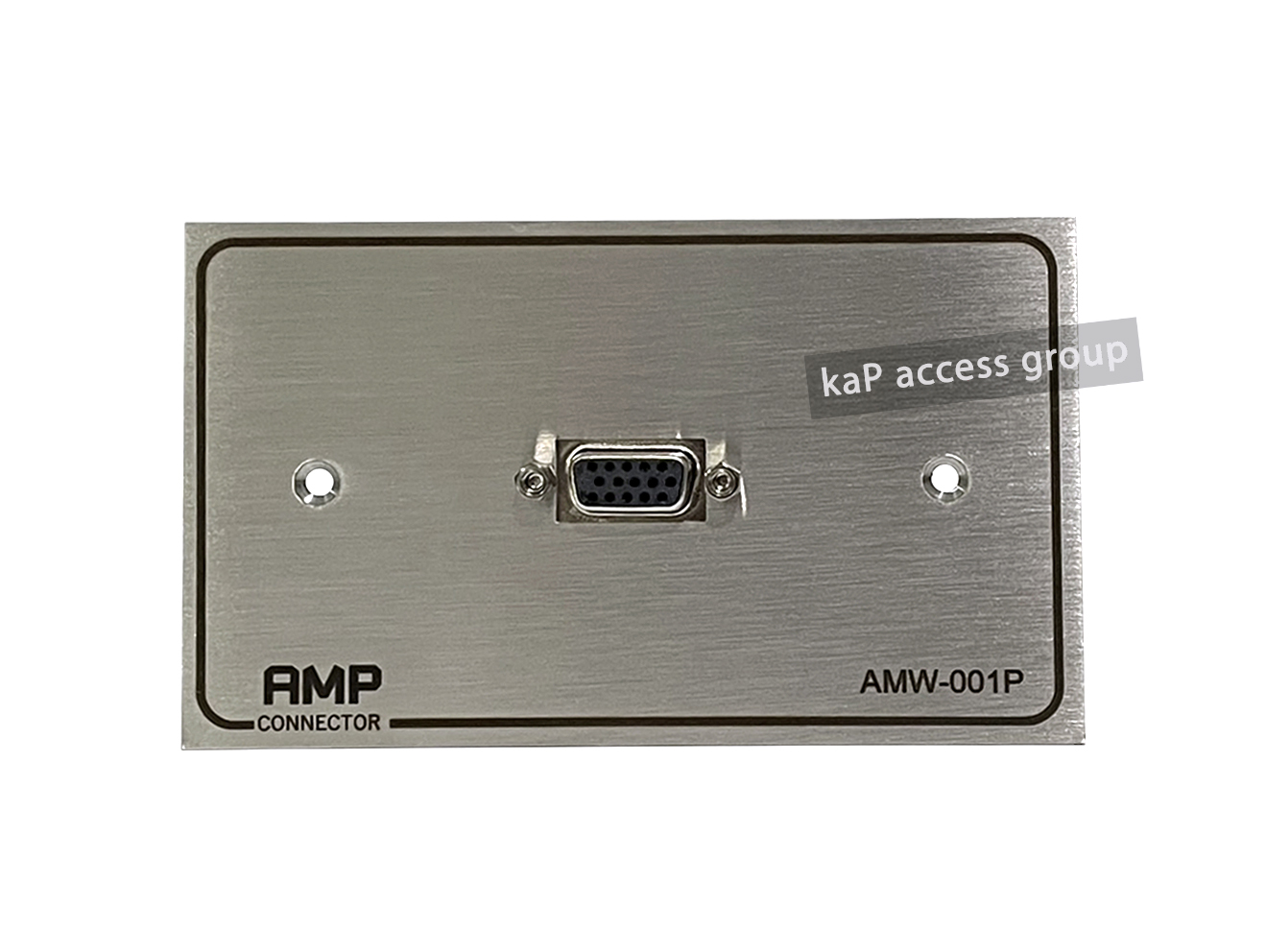 หน้ากากติดผนัง VGA 15 Pin Female - Female Wall Plate Video Outlet Panel Aluminium