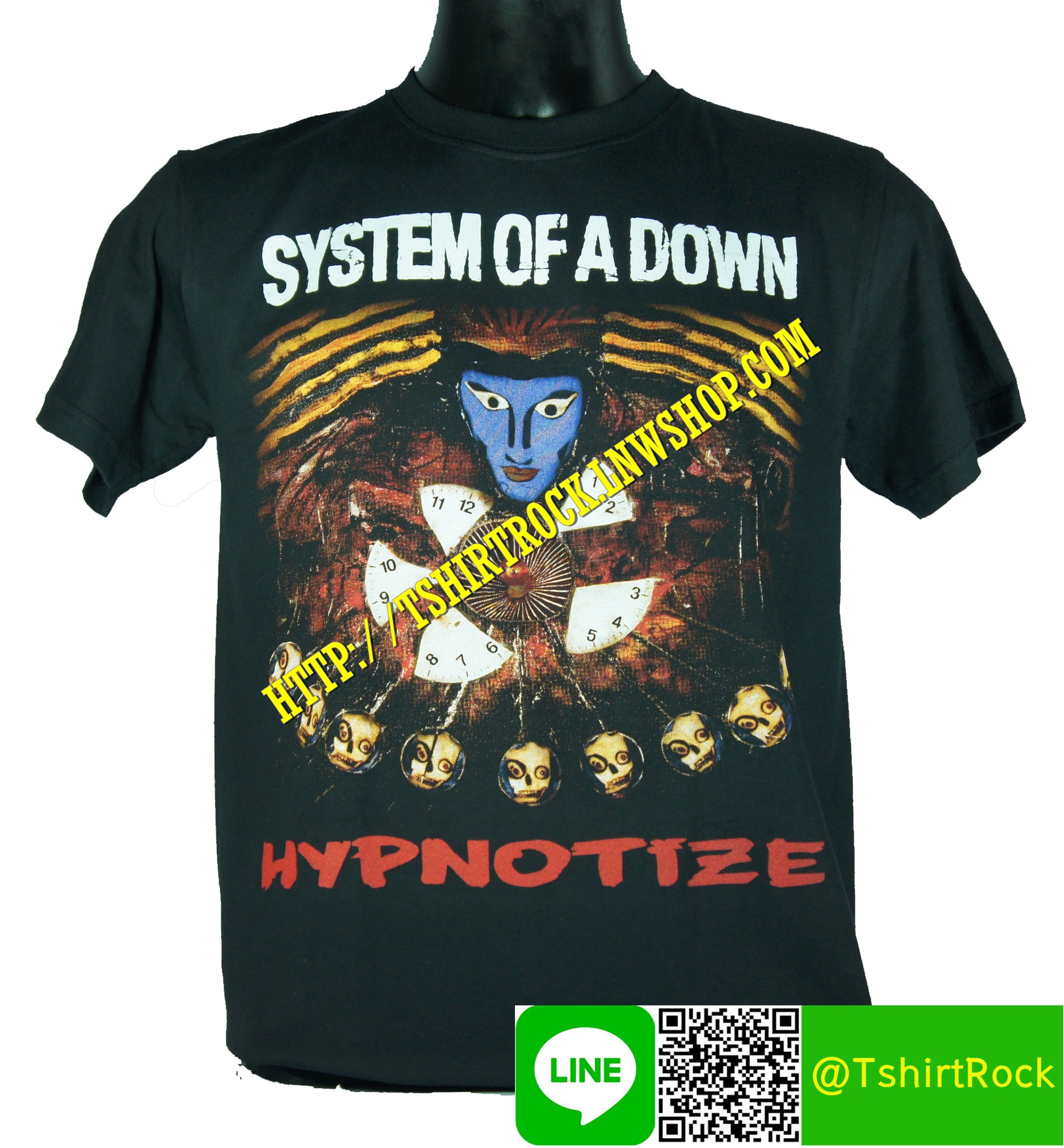 SYSTEM OF A DOWN เสื้อยืดวงร็อค เมทัล ดนตรี เสื้อวงซิสเตมออฟอะดาวน์ SOD590