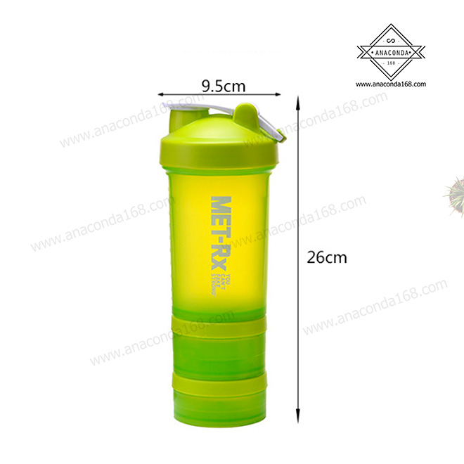 แก้วเชค แก้วชงพลาสติก 2 ชั้น 500ml.