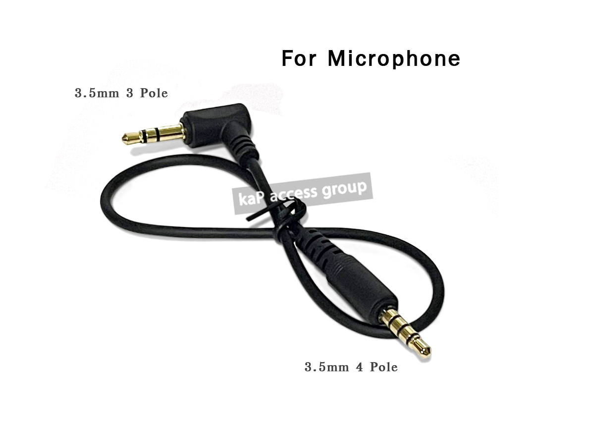 3.5mm male 3 pole / 4 pole ( 2ขีด / 3ขีด ) TRS / TRRS AUX Microphone for boya saramonic ec.