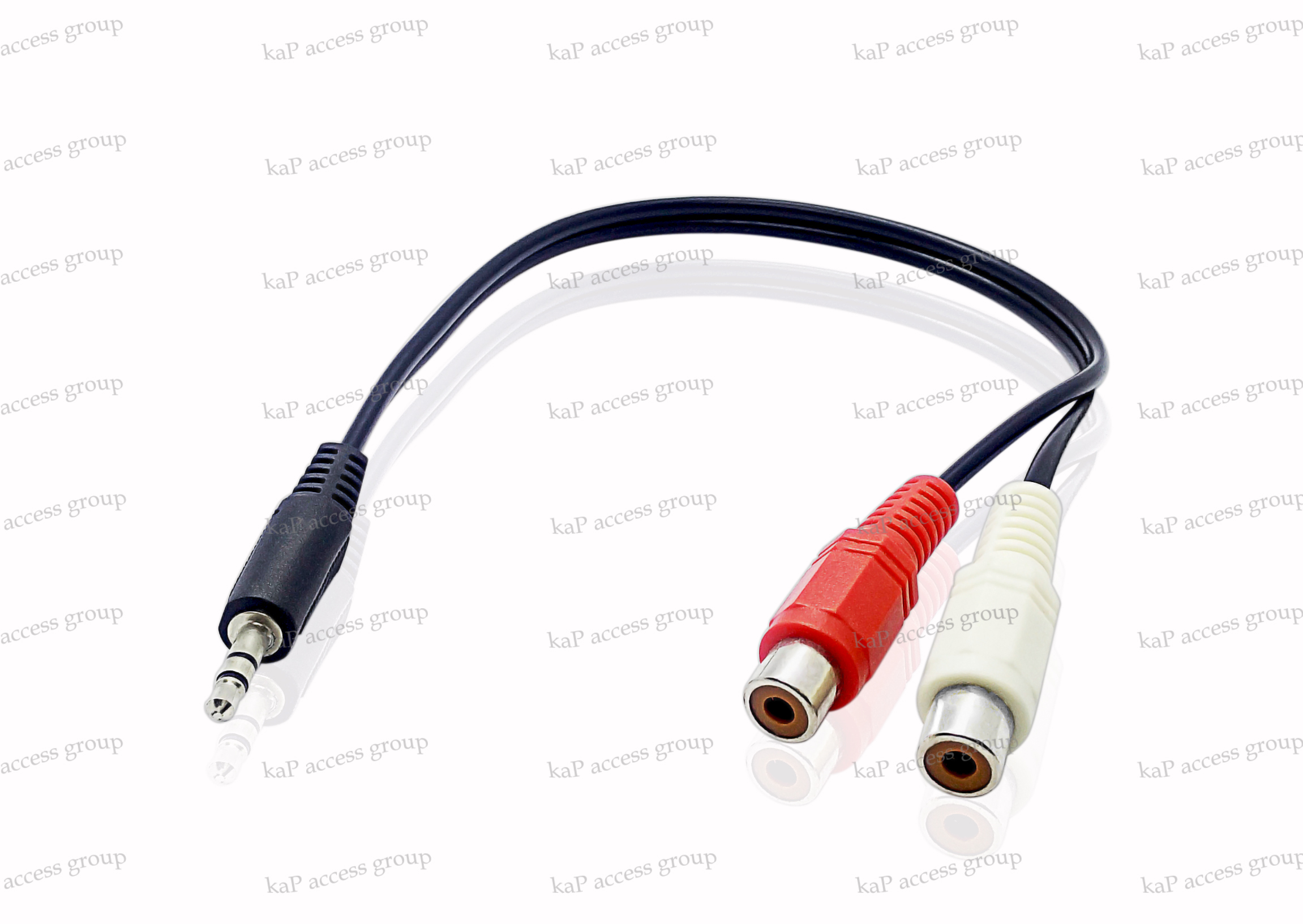 3.5mm Stereo Audio Male Jack to 2 RCA Female Socket Adapter Cable