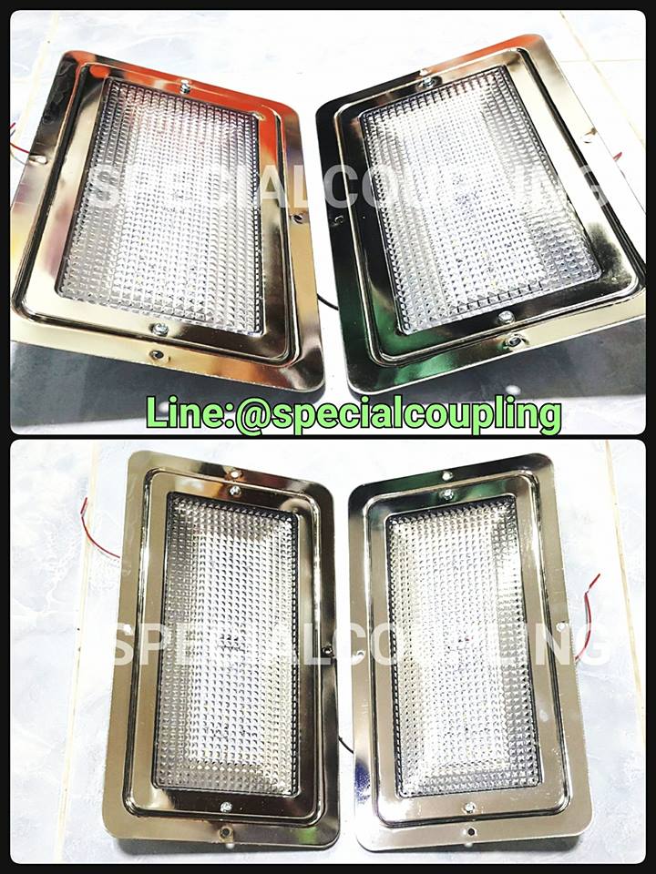 จำหน่ายไฟเพดานLED 12v,24v กรอบเหล็บชุบโครเมียมP/N 3000
