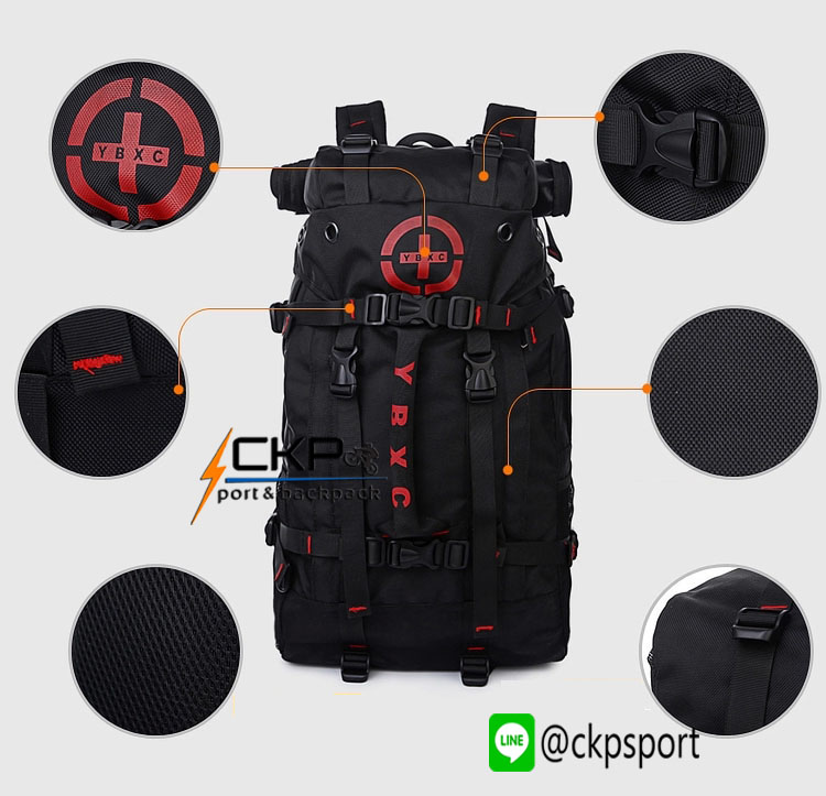 กระเป๋าเป้ YBXC รุ่น 3 in 1 สีดำ ขนาด 38L