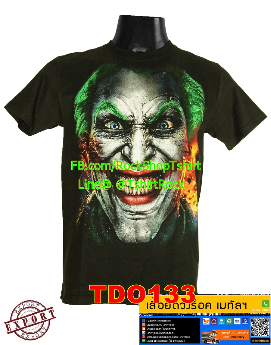 เสื้อยืดวง Joker เสื้อร็อค เสื้อวง เมทัล TDO133