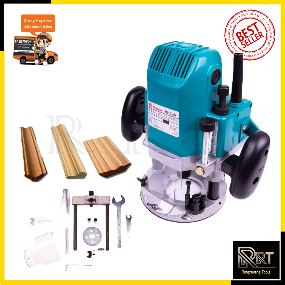 MASAKI เร้าเตอร์ เครื่องเซาะร่องไม้ รุ่น MK-3612BR