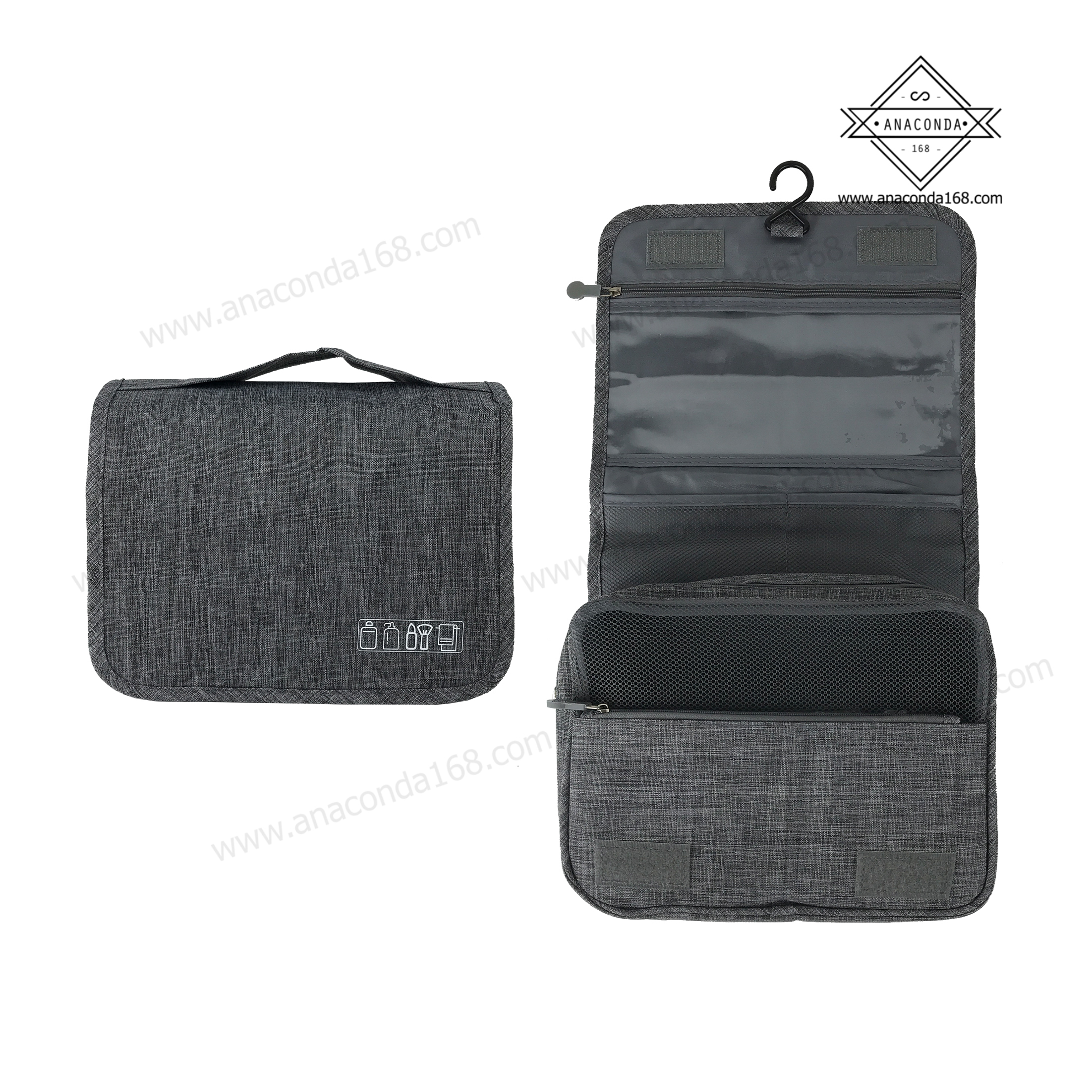 กระเป๋าจัดเก็บอุปกรณ์อาบน้ำแบบพับ