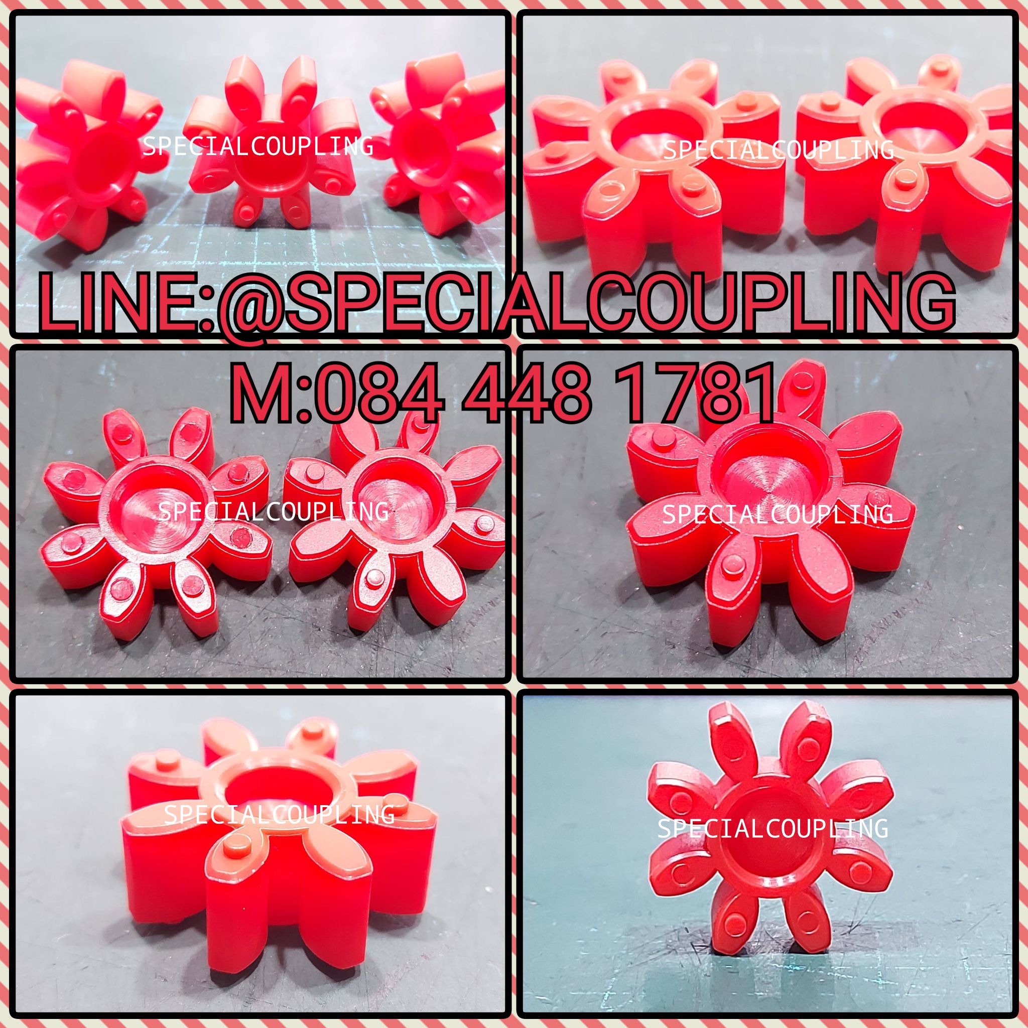 จำหน่ายSPIDER URE RED SIZE ID10 OD30 T12MM 8แฉก พร้อมส่งคะ สอบถามได้คะ