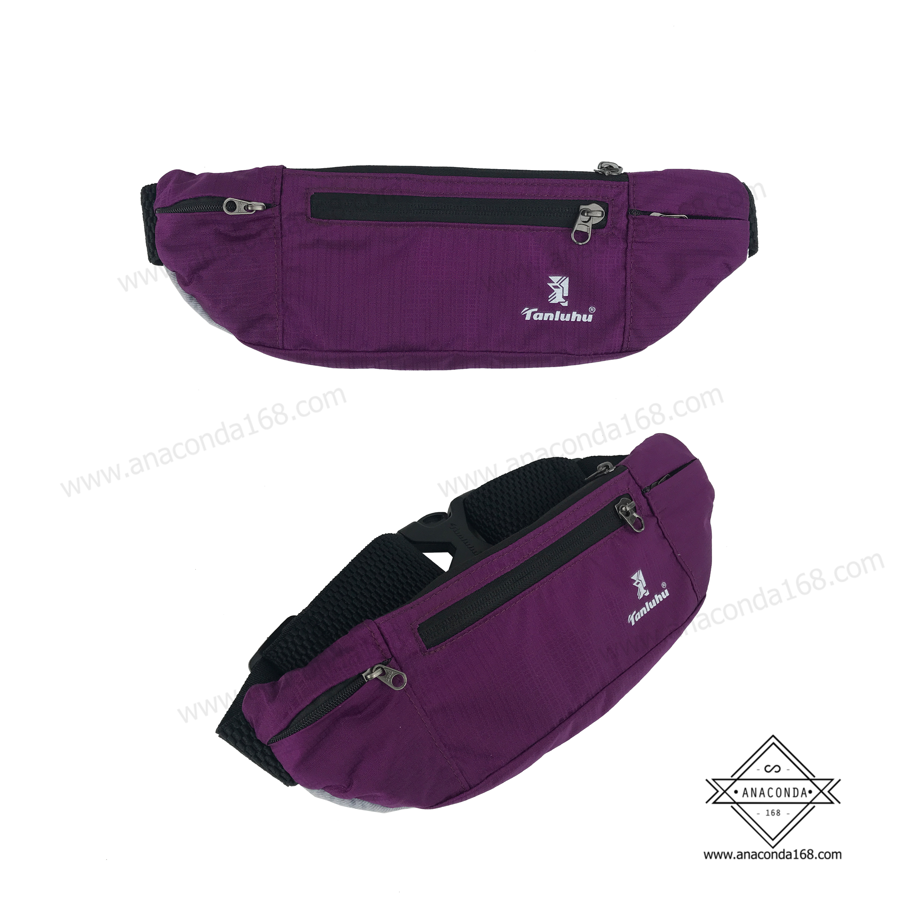 คาดเอวสปอร์ต2ช่องซิปพร้อมช่องใส่ขวดน้ำ (Sport Bag Tanluhu)